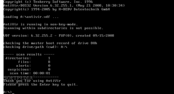 Avira Boot Sector Repair Tool screenshot 4