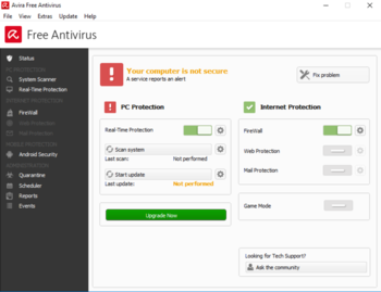 Avira Free Antivirus screenshot