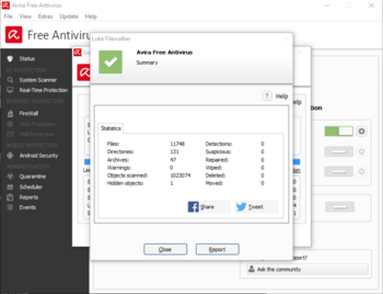 Avira Free Antivirus screenshot 2