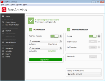 Avira Free Antivirus screenshot