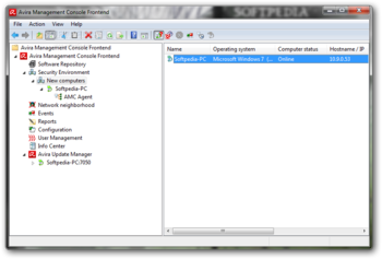 Avira Management Console screenshot