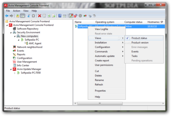 Avira Management Console screenshot 2
