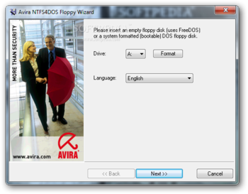 Avira NTFS4DOS Personal screenshot