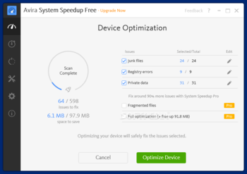 Avira Optimization Suite screenshot 10