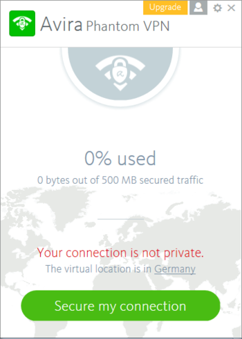 Avira Phantom VPN screenshot