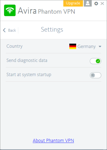 Avira Phantom VPN screenshot 3