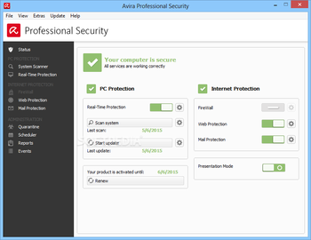 Avira Professional Security screenshot