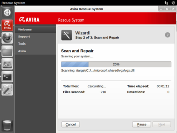 Avira Rescue System screenshot 6