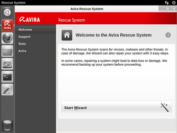 Avira Rescue System screenshot 2