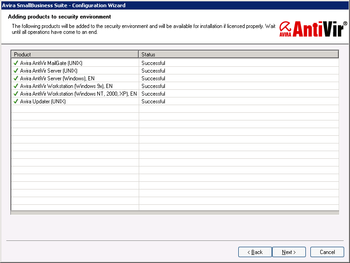 Avira SmallBusiness Suite screenshot