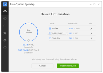 Avira System SpeedUp screenshot 3