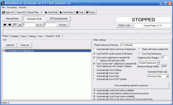 AVISubDetector screenshot