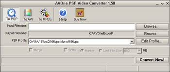AVOne PSP Video Converter screenshot