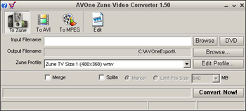 AVOne Zune Video Converter screenshot