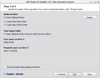AVS Audio CD Grabber screenshot 3