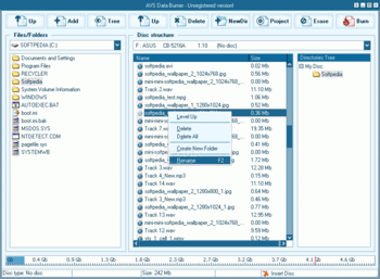 AVS Data Burner screenshot