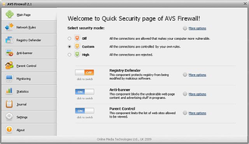 AVS Firewall screenshot 2