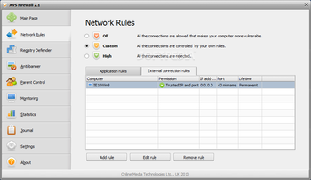 AVS Firewall screenshot 3