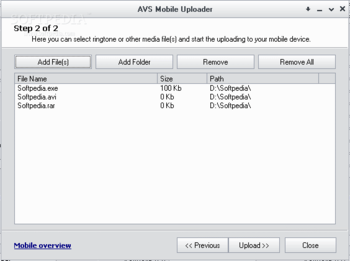 AVS Mobile Uploader screenshot 2