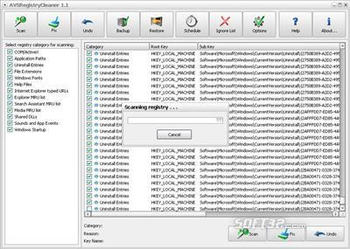 AVS Registry Cleaner screenshot 3