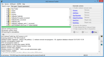 AVZ Antiviral Toolkit screenshot