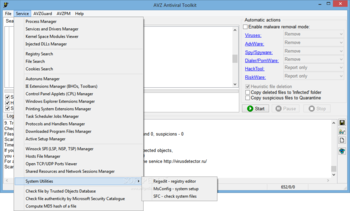 AVZ Antiviral Toolkit screenshot 5