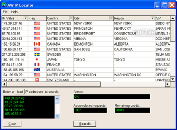 AW IP Locator screenshot 2
