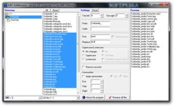 AWC BulkRename screenshot