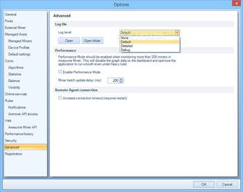 Awesome Miner Free Edition screenshot 18