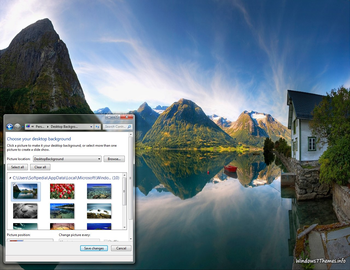 Awesome Nature windows 7 theme screenshot