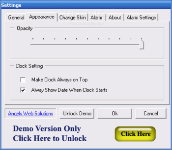 AWS Desktop Clock screenshot 2