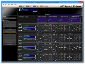 AX-Synth Editor screenshot 3