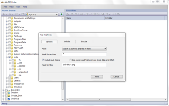 AX-ZIP Finder  screenshot