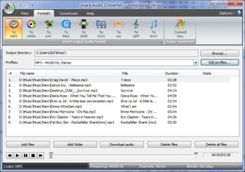 Axara Audio Converter screenshot