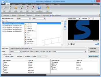 Axara Video Converter Pro screenshot