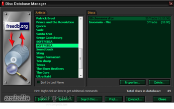 Axialis AX-CDPlayer screenshot 2