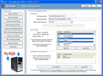 Axiom Site Management System screenshot