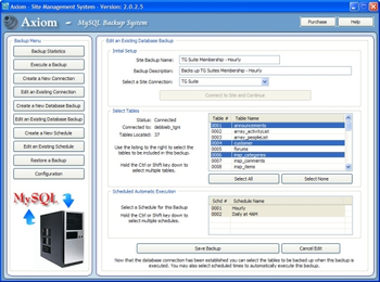 Axiom Site Management System screenshot