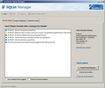 AxioWorks SQList screenshot