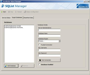 AxioWorks SQList screenshot 2