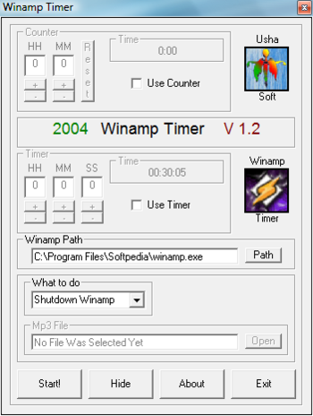 Axis Winamp Timer screenshot