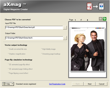 aXmag PDF to Flash Converter 2.4 screenshot