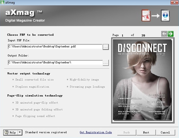 aXmag PDF to Flash Converter screenshot 2