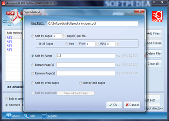 Axommsoft PDF Splitter screenshot 2