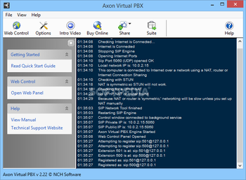 Axon Virtual PBx System screenshot