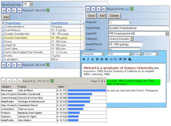 AxpDataGrid WebControl for ASP.NET screenshot