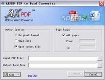 AXPDF PDF to DOC Converter screenshot 2