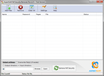 AxpertSoft Pdf Security Remover Pro screenshot
