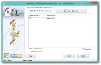 AxpertSoft Pdf Watermark Remover screenshot 2