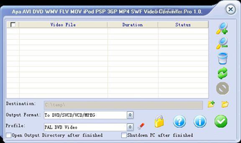 Aya PSP PS3 WII Video Converter screenshot 3